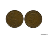 Великобритания. 1 пенни 1929 год.