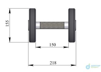 Гантель профессиональная 5 кг