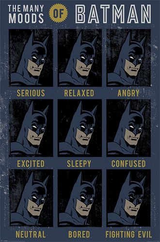 Постер Maxi Pyramid: DC: DC Originals (The Many Moods Of Batman)