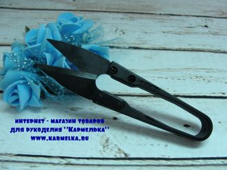 Ножницы для обрезания нитей №23-2, длина 10,5см, цвет черный, 30р/шт