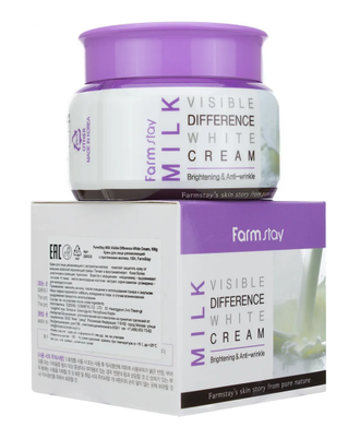 FarmStay Крем для лица Отбеливающий с Молочными Протеинами Milk Visible Difference, 100 мл. 281041