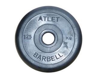 Диск обрезиненный MB Barbell Atlet, диаметр 26 мм, вес 1,25 - 25 кг