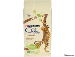 Cat Chow Adult Кэт Чау корм для взрослых кошек - утка, 1,5 кг