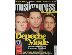 Musikexpress Sounds Magazine October 1998 Depeche Mode Иностранные музыкальные журналы, Intpressshop