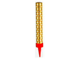 Cвеча для торта ЗОЛОТАЯ Фонтан, 10 см, 1 штука