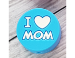 I love mom - голубой