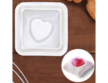 Форма для выпечки и муссовых десертов 11,4х12х4,4 см "Любовь в квадрате", цвет белый