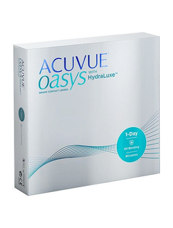 1-DAY ACUVUE OASYS with HydraLuxe (90 линз)