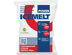 Противогололедный реагент ICEMELT POWER (Айсмелт), 25 кг (до - 31°С)