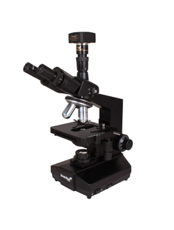 Микроскоп лабораторный LEVENHUK D870T, 40-2000 кратный, тринокулярный, 4 объектива, цифровая камера 8 Мп, 40030