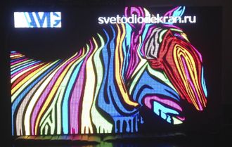 Светодиодный экран. Шаг пикселя 5 мм. www.svetodiodekran.ru