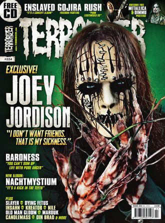 TERRORIZER Magazine July 2012 Joey Jordison Cover Иностранные музыкальные журналы, Intpressshop