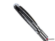 Ручка подарочная шариковая GALANT «Offenbach», корпус серебристый с черным, хромированные детали, пишущий узел 0,7 мм, синяя. 141014