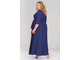 Нарядное длинное платье БОЛЬШОГО размера Арт. 1518402 (Цвет темно-синий) Размеры 48-78