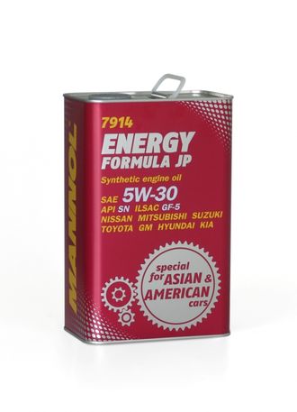 07992аб Моторное масло Mannol Energy Formula JP SAE 5W-30 МЕТАЛЛ. КАНИСТРА  4 л. синтетическое