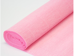 Гофрированная (креп) бумага 180 гр, Италия, цвет розовый, №549