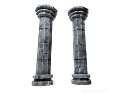 Stone columns (PAINTED)