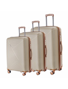 Комплект из 3х чемоданов Somsonya Sydney Полипропилен S,M,L светло-коричневый