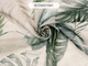 Портьера  DIJ DIAMOND R 104/1 и тюль DIJ 5500 R 104/1, ткани-компаньоны для штор с тропическими листьями