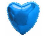 Шар (18&#039;&#039;/46 см) Сердце, Синий, 1 шт.