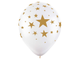 Воздушные шары с гелием "Золотые звезды" 30 см