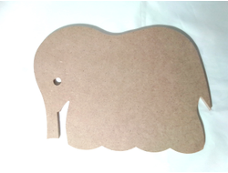 Заготовка для росписи Слон 180*240 плоская из мдф