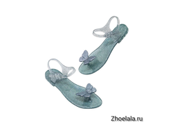 Сандалии Zhoelala - Бабочки NEW 2020 (голубые)