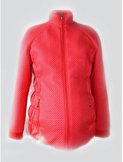 Куртка демисезонная для беременных стёганная на синтепоне, коралловая
