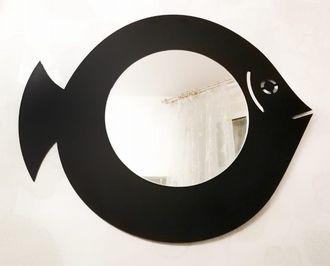 Зеркало в форме рыбы, чёрное D300