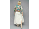 Стильная юбка из льна Арт. 5130 (цвета слоновая кость и кирпичный) Размеры 54-84
