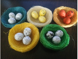 Яйца в гнезде, размер 7 см, цена за 1 шт