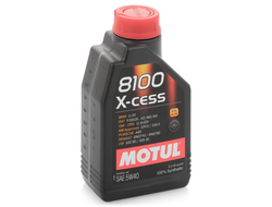 Масло моторное MOTUL 8100 X-cess 5W-40 1 л. 100% синт. ACEA A3/B4-API SM/CF