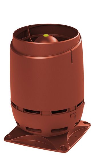 FLOW 125S  вентиляционный  выход + основание 250х250 Красный