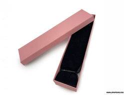 Коробка ювелирная Браслет 20 x 4,5 см h - 3 см Розовая