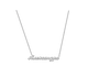 Кулон - подвеска с именем Александра из белого золота 585 пробы