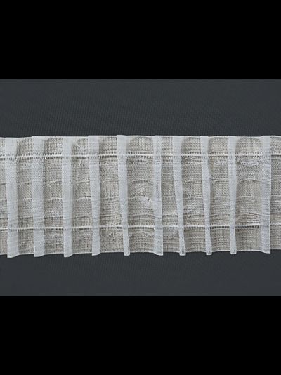 F Aut 65 DR inv, тесьма для пошива тюли, Испания. Складка равномерная