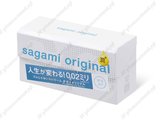 Полиуретановые презервативы Sagami Original + ExtraLub (0.02мм)