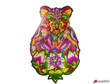 Деревянный пазл «Вдохновленный медведь», 36×23 см. 7070989