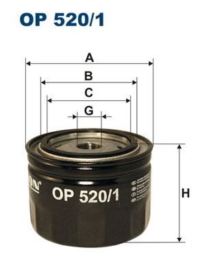 Фильтр масленный Filtron OP520/1 ВАЗ 2108/2110/2170/2190