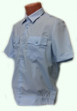 Рубашка форменная мужская ПОЛИЦИЯ (бледно-голубая)