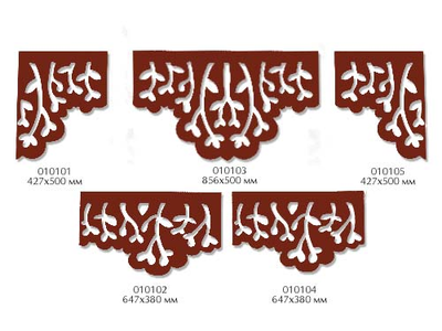 Ламбрекен"архитрав" модульный с веточками. Арт. 010101-010105