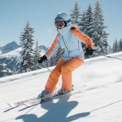 Комбинезон DRAGONFLY Gravity 2.0 WOMAN LIGHT BLUE-MOCK ORANGE 250250-25-146