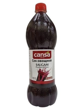 Овощной напиток &quot;Шалгам&quot; (Salgam suyu) острый, 1 л, Cansa, Турция