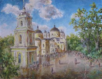 Пейзаж У Матроны. Покровский монастырь Круглова Светлана