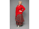 Красивая модная юбка Арт. 5125 (Цвет красный) Размеры 54-76