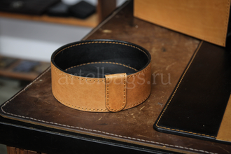 Настольный бювар кожаный