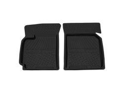 Коврик салонный резиновый (черный) для Chevrolet Lacetti (04-13) (передний ряд сидений) (Борт 4см)
