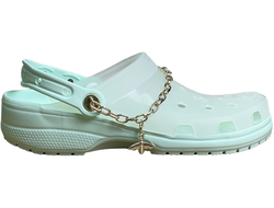 Crocs Classic Translucent Clog Charms Mint Мятные