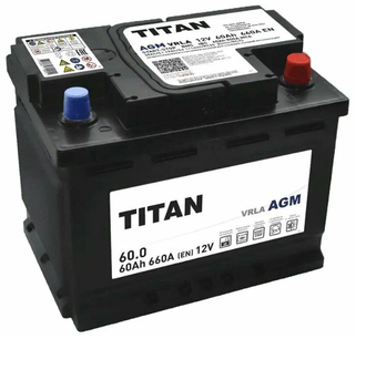 TITAN AGM 60Ah 660A