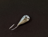 Мормышка паяная Глазок серебро вес.0.20 gr.14 mm. d-2.5 mm капля